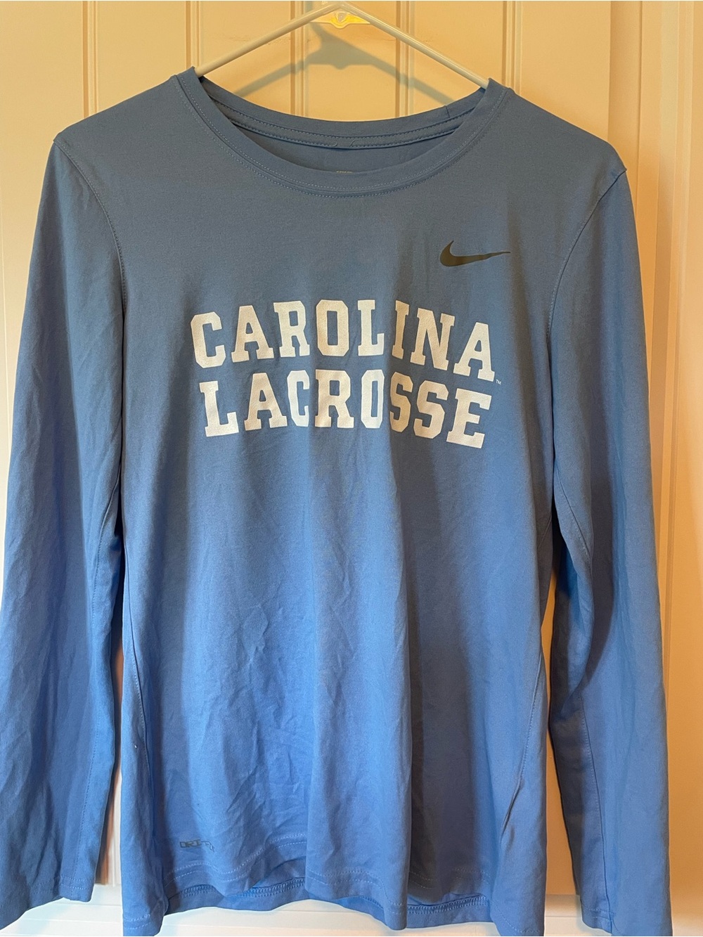 Nike Light Blue 'Carolina Lacrosse' Long-Sleeve Tee